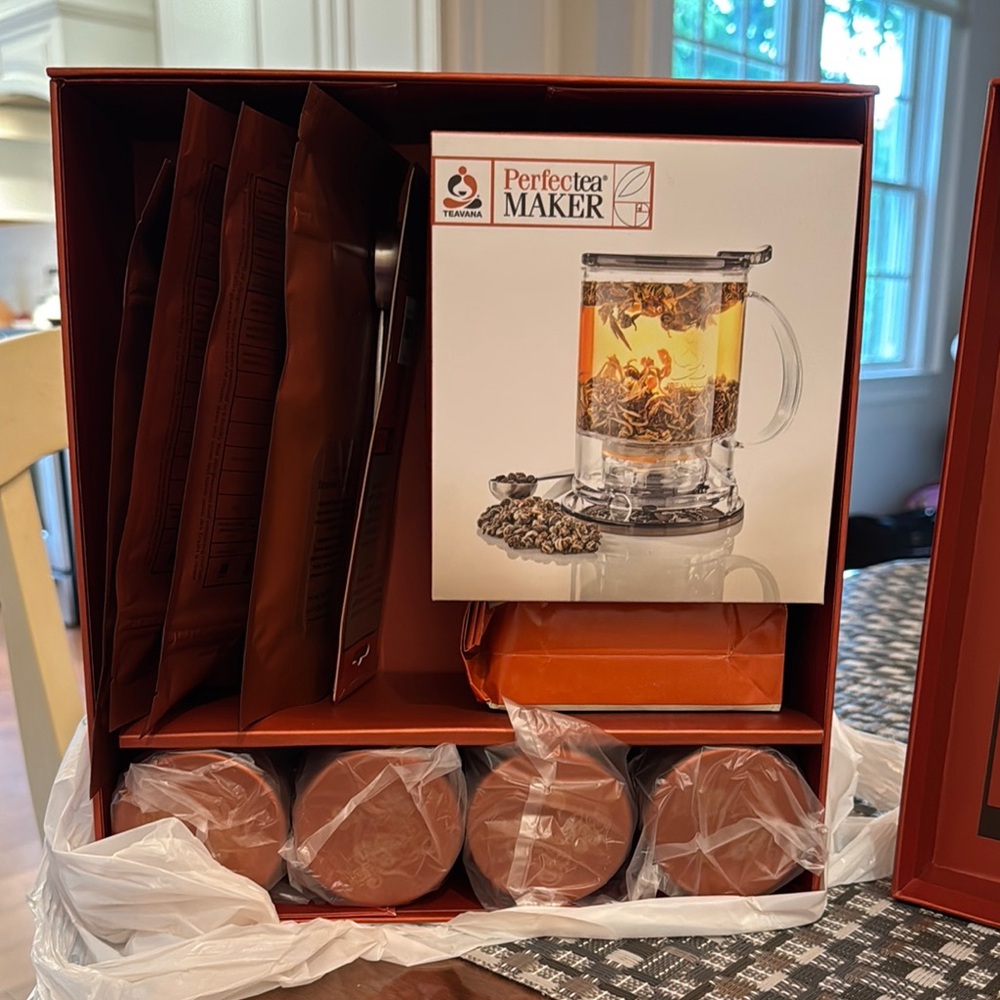 Teavana Brown Coffee & Tea Accessories Set